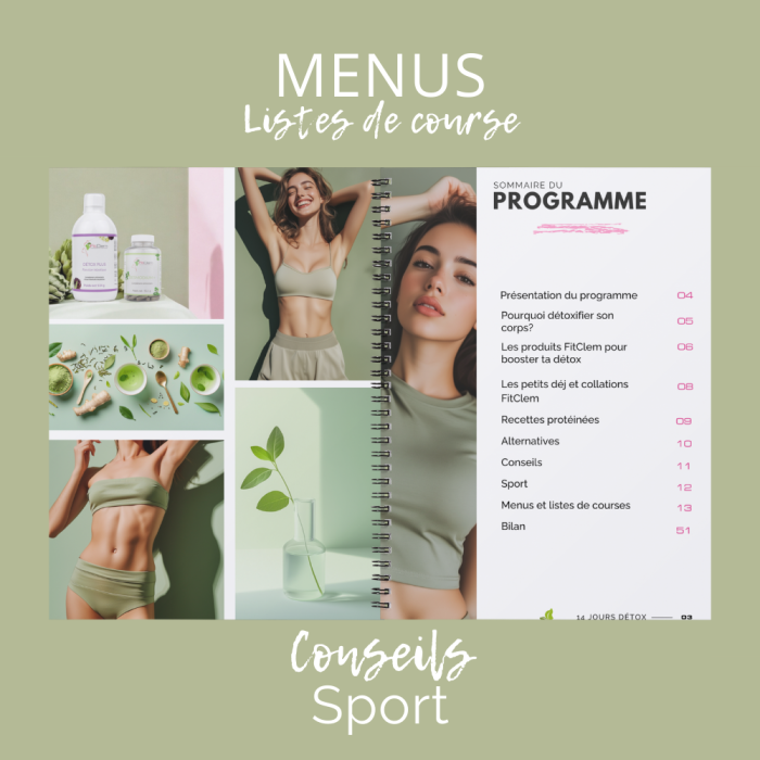Programme DETOX 14 jours  – Perte de poids naturelle - FitClem