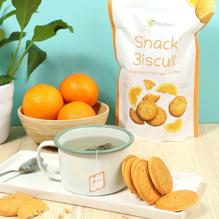 SNACK BISCUIT - Écorces d'oranges confites - Fitclem