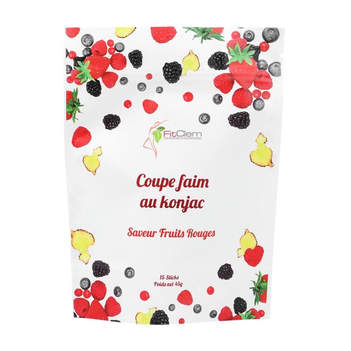 Coupe-Faim au Konjac Fruits Rouges – Contrôle de l'Appétit - Fitclem