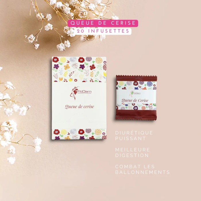 Infusion Queue de Cerise – Drainante & Détox Naturelle - FitClem