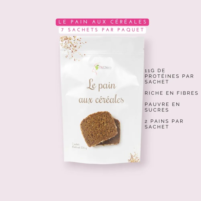 Pain aux Céréales - Collation riche en fibres et protéines - Fitclem