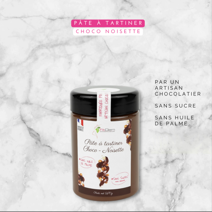Pâte à Tartiner Choco-Noisette - Sans Sucre - FitClem