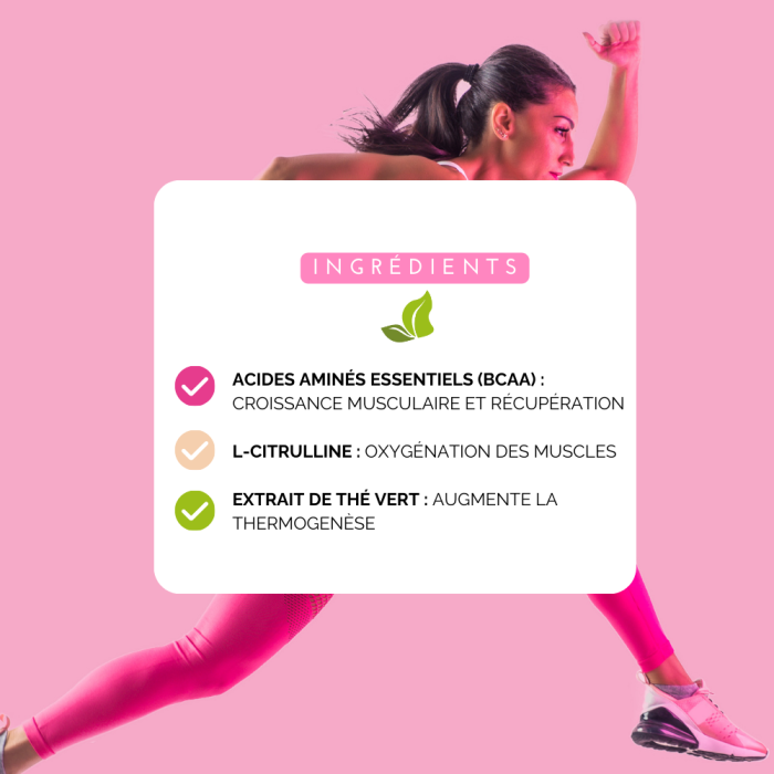 Power Training Thé Pêche – Pré-Workout & BCAA - FitClem