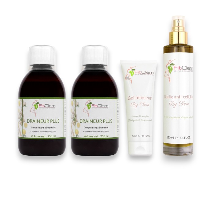 Pack Trio Bien-Être "Galbe et Fermeté" : Peau Lisse et Silhouette Galbée - FitClem 