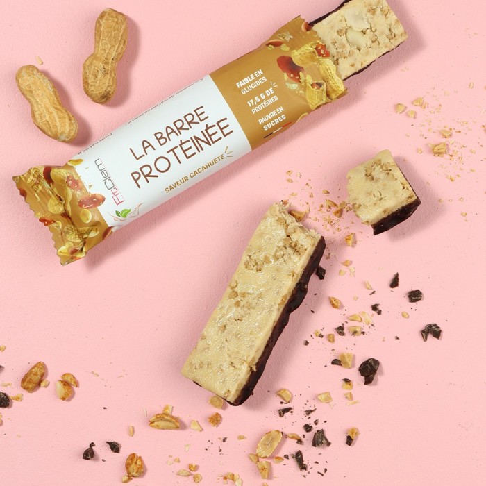 Barre Protéinée Cacahuète - Collation Saine et Gourmande - Fitclem