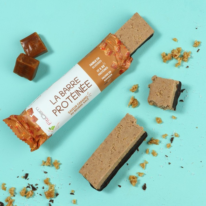 Barre protéinée - Caramel au beurre salé – FitClem