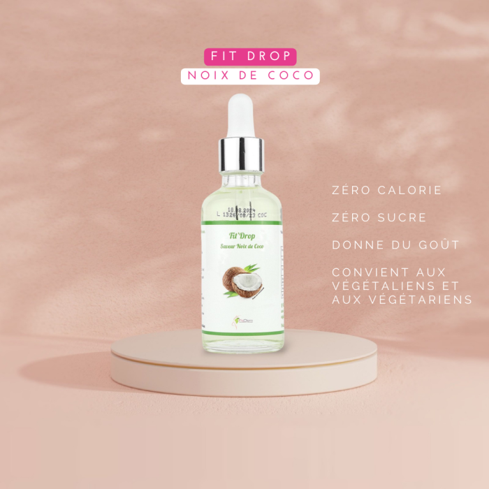 Fit'Drop Noix de Coco - Collation Saine et Gourmande -  FitClem