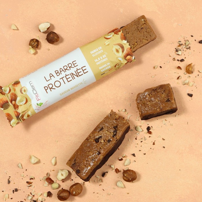 Barre Protéinée Noisette – L'encas sain, riche en protéines - Fitclem