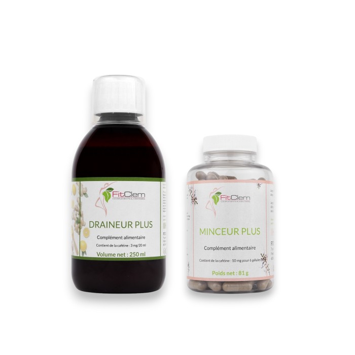 Offre FitClem : 1 Draineur Plus + 1 Minceur Plus Offerts - Perte de Poids et Détox 