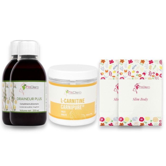 Pack Minceur-Draineur Plus 1 Mois : Combat la Rétention d'Eau - FitClem 