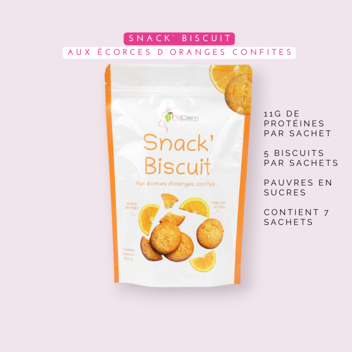 SNACK BISCUIT - Écorces d'oranges confites - Fitclem