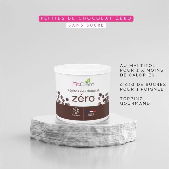 Pépites de Chocolat Sans Sucre – Zéro Calories – Fitclem