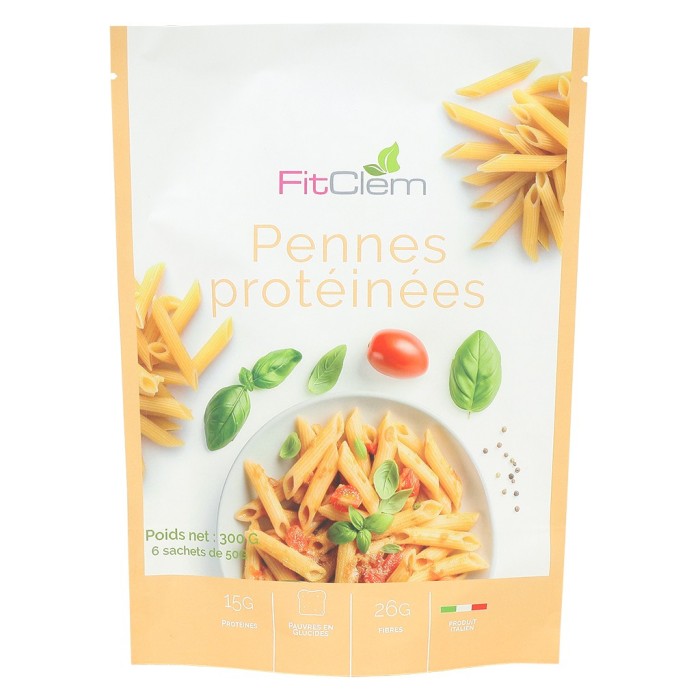 Pennes Protéinées  – Pâtes Riches en Protéines & Fibres – FitClem