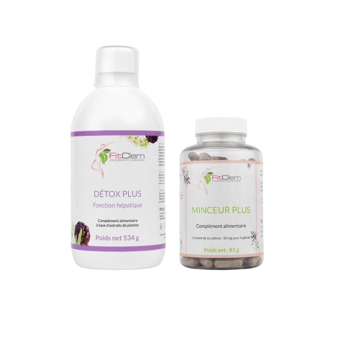 Offre Spéciale : 1 DETOX PLUS + 1 MINCEUR PLUS Offerts | FitClem 