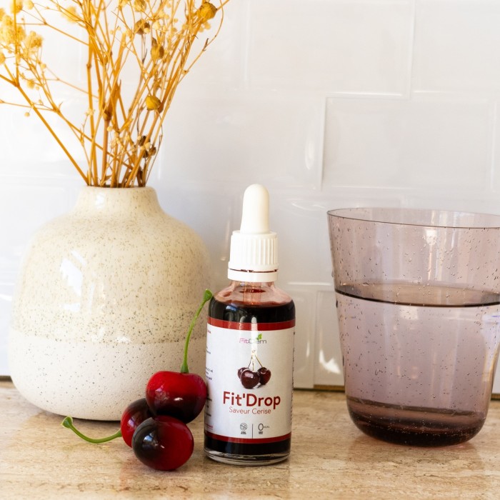 FIT'DROP Cerise - Arôme sans sucre - FitClem