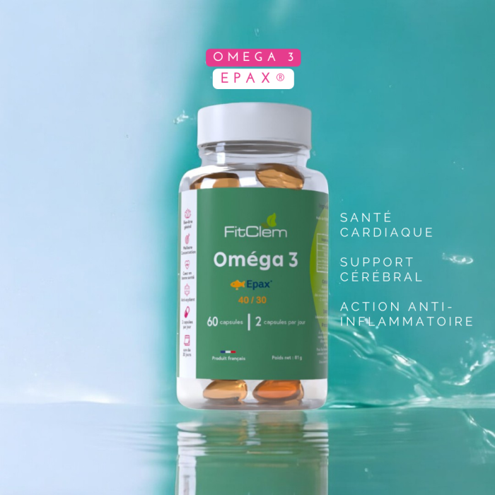 Gélules Oméga 3 EPAX® – Santé Cardiaque &  Cérébrale - Fitclem