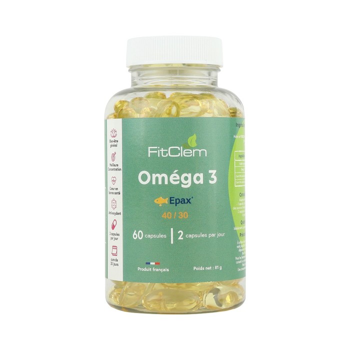 Gélules Oméga 3 EPAX® – Santé Cardiaque &  Cérébrale - Fitclem