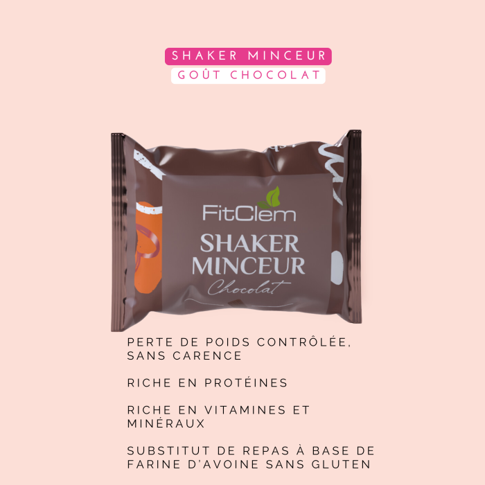 SHAKER MINCEUR - CHOCOLAT - Repas Minceur Saveur Chocolat - FitClem