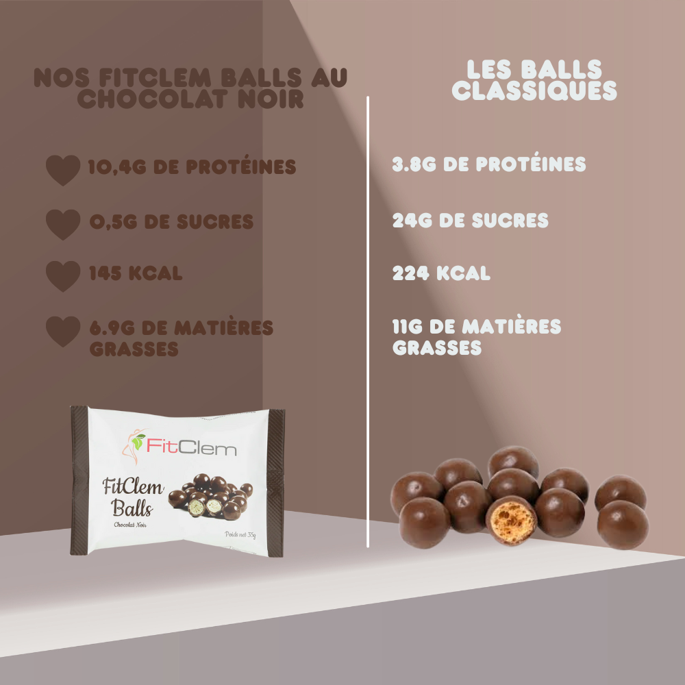 FITCLEM BALLS - CHOCOLAT NOIR
