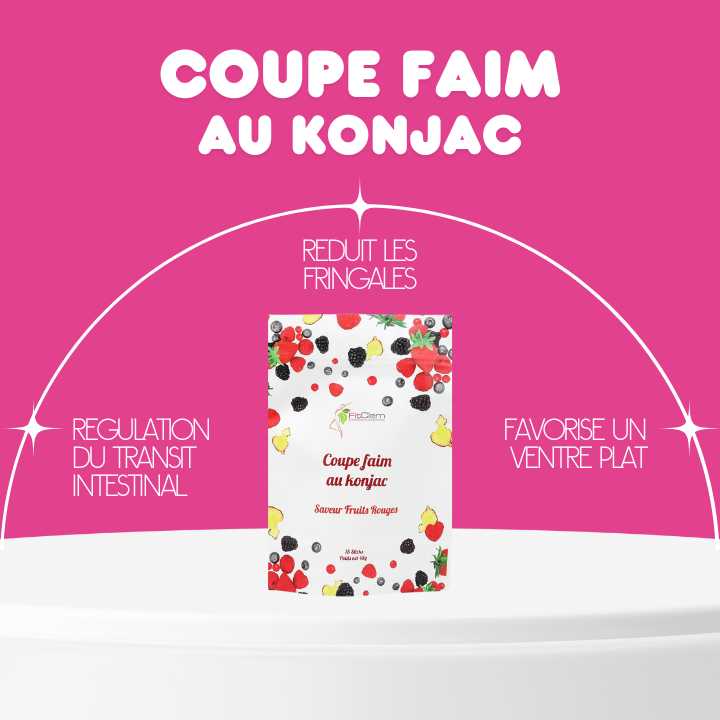 COUPE FAIM AU KONJAC - FRUITS ROUGES