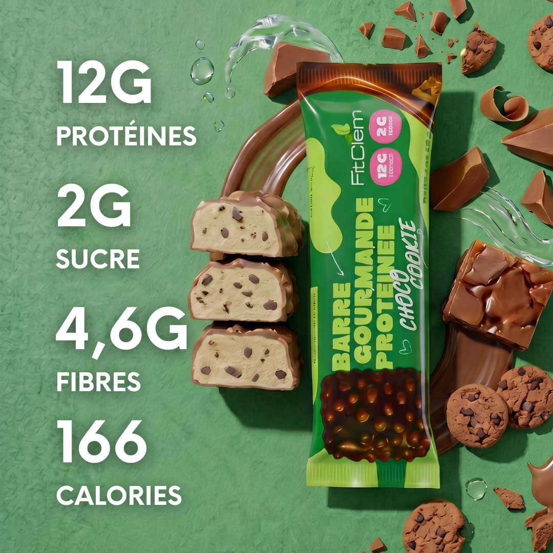 Barre Protéinée Choco Cookie | 12g de protéines