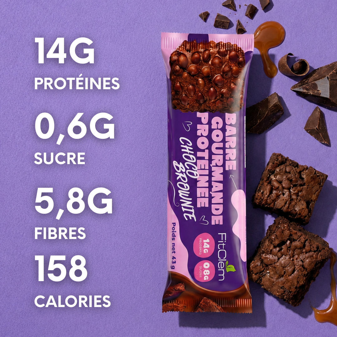 Barre Protéinée Choco Brownie | 14g de protéines