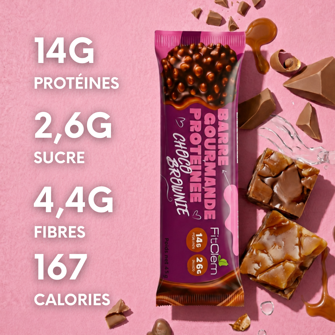 Barre Protéinée Choco Caramel | 14g de protéines