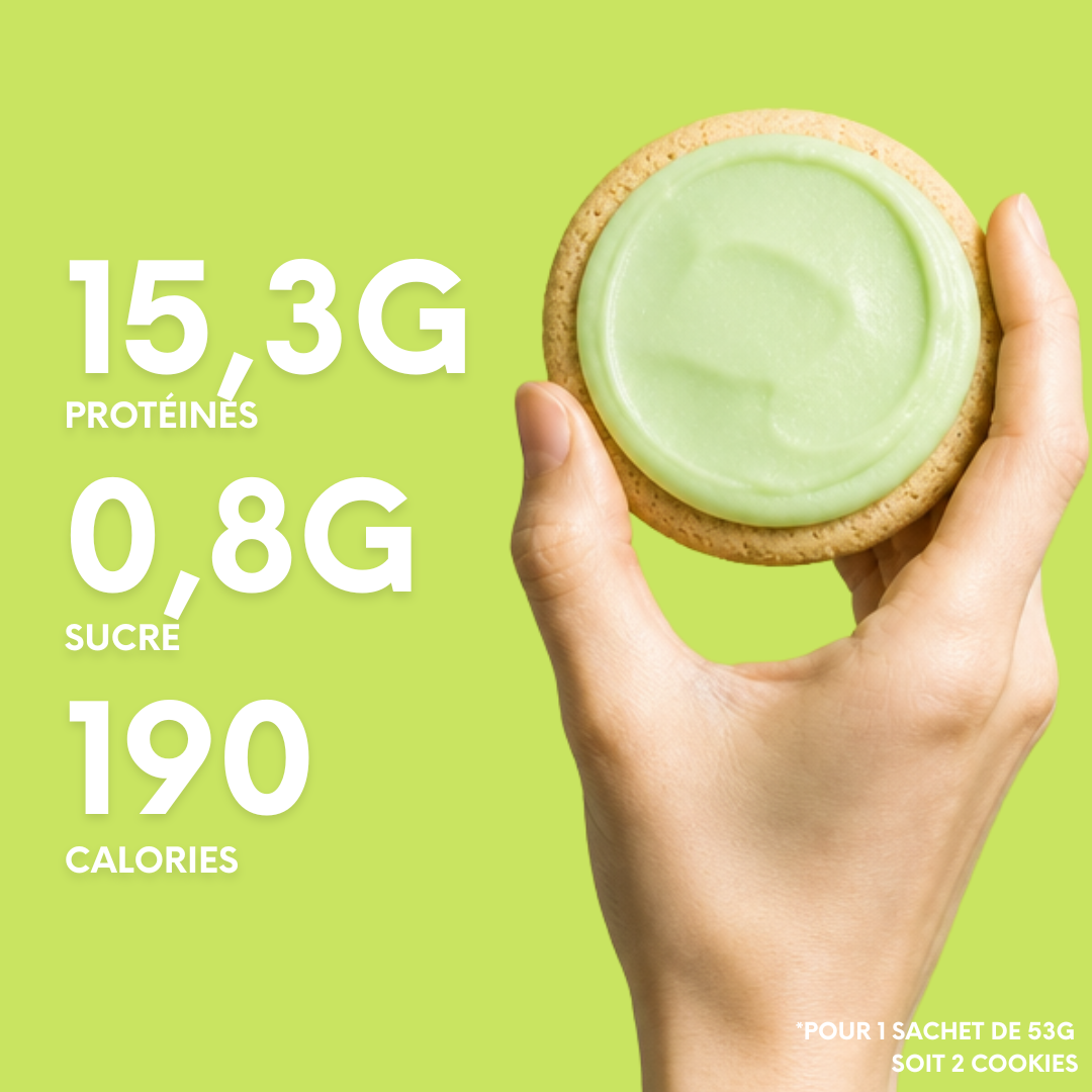 Cookie Pistache Chocolat Blanc | 15,3g de Protéines
