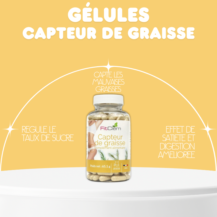 CAPTEUR DE GRAISSE - Réduit l’absorption des graisses