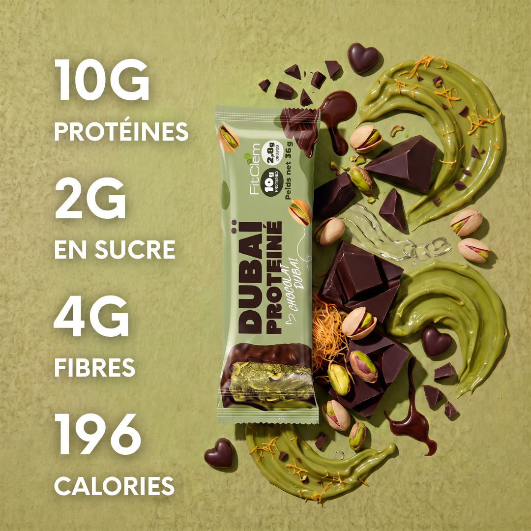 Chocolat Dubai Protéiné | 10g de protéines | Pauvre en sucre