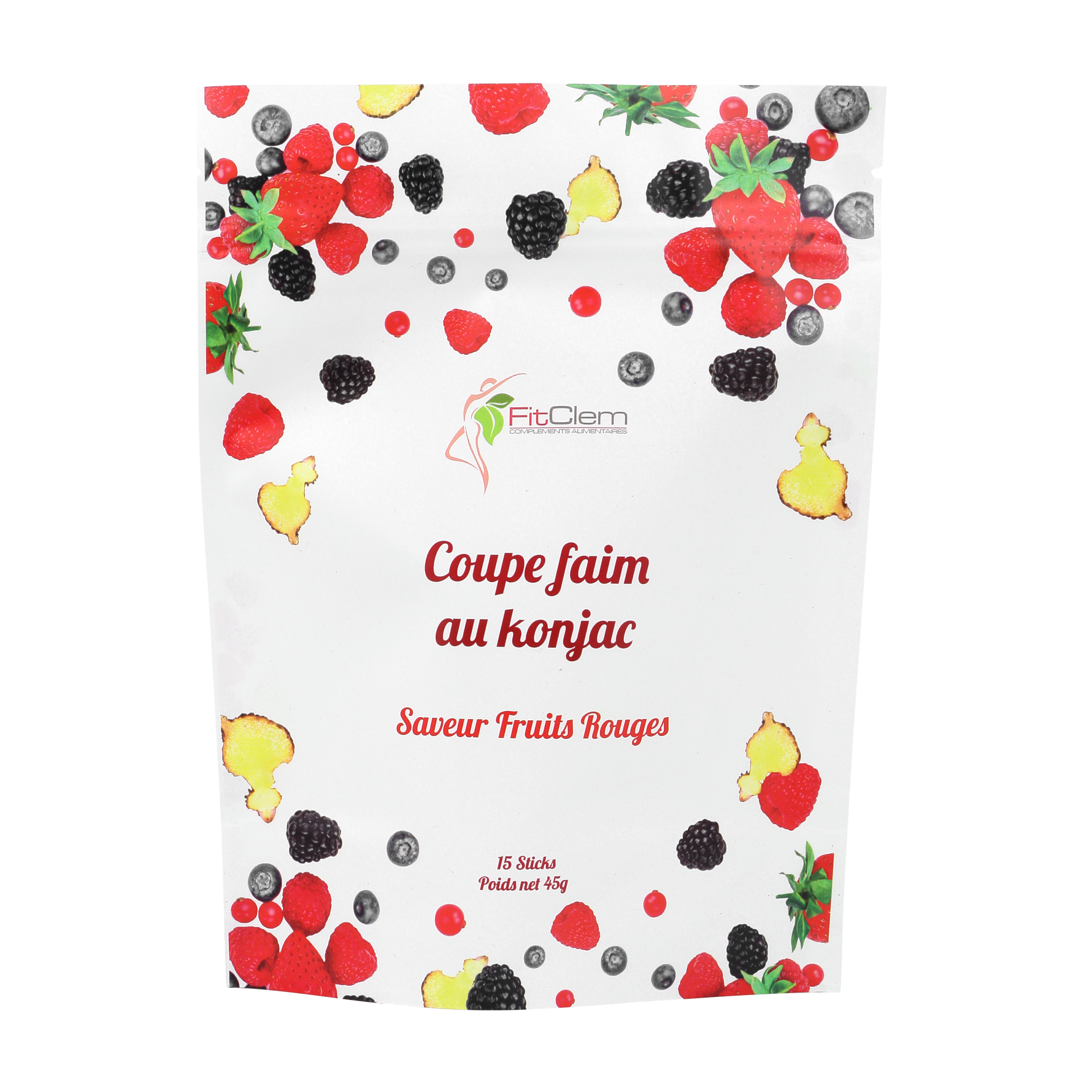 COUPE FAIM AU KONJAC - FRUITS ROUGES