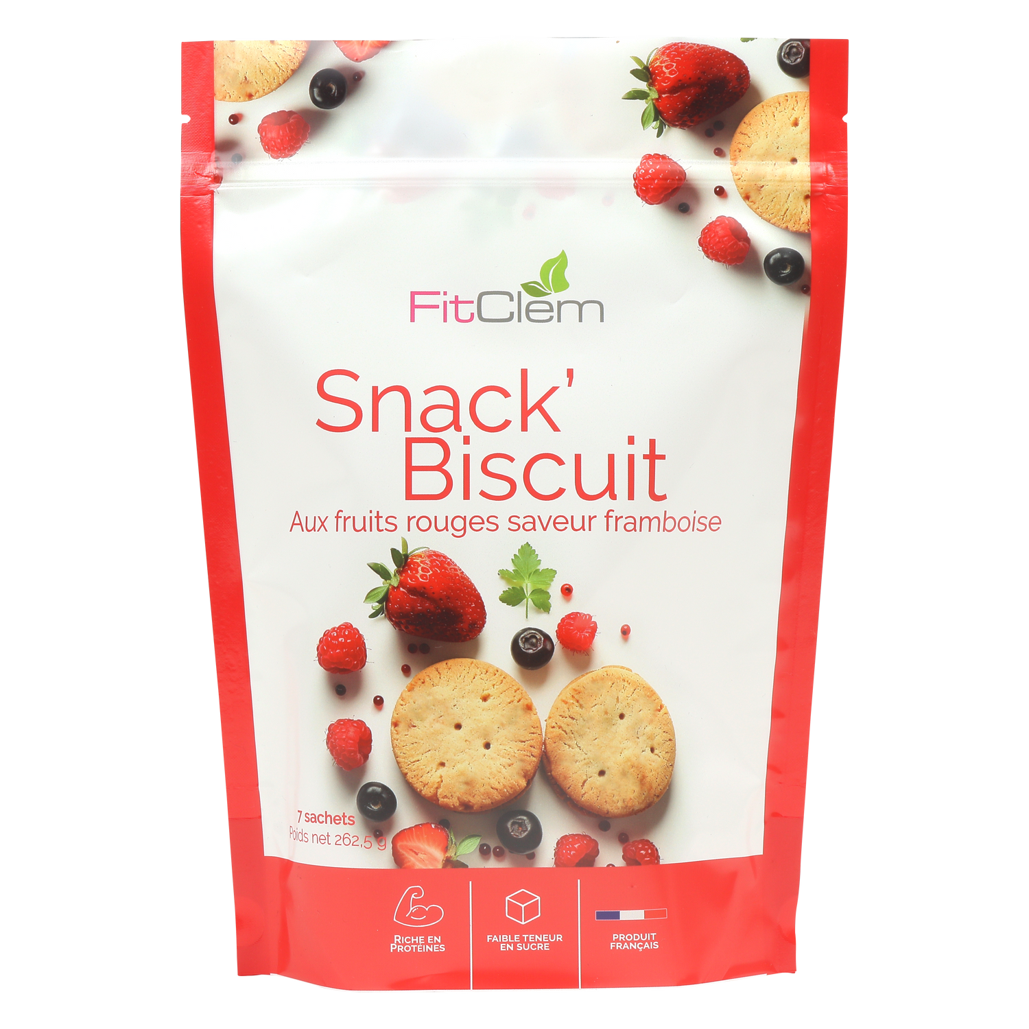 SNACK' BISCUIT - FRUITS ROUGES