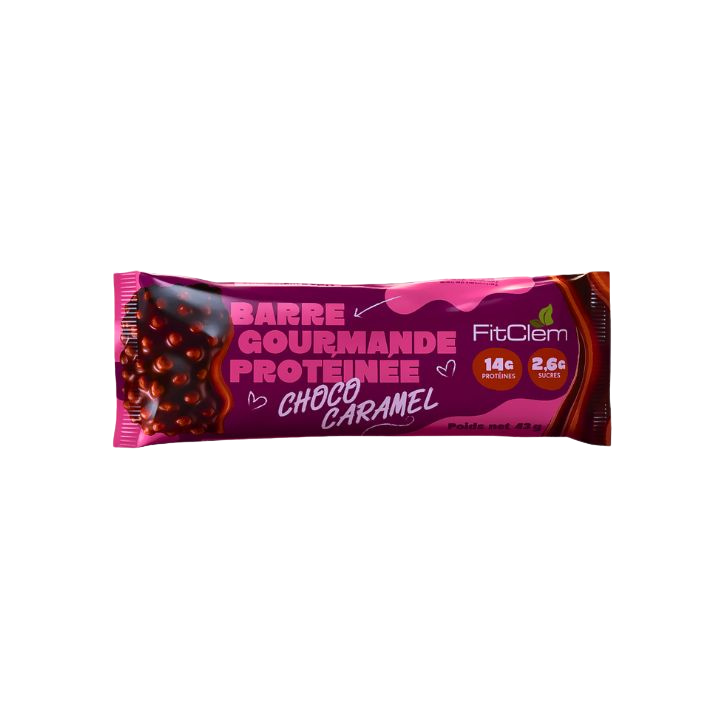 Barre Protéinée Choco Caramel | 14g de protéines