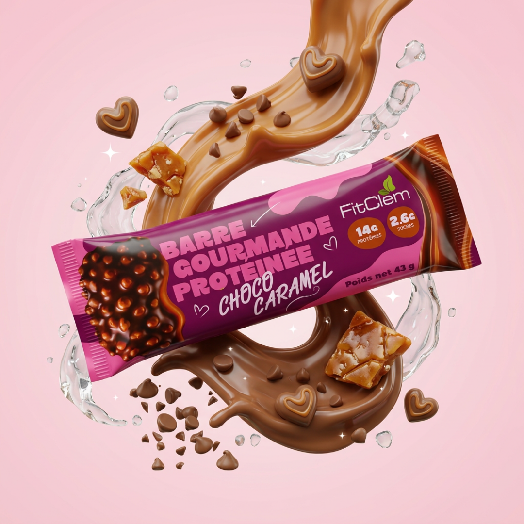 Barre Protéinée Choco Caramel | 14g de protéines