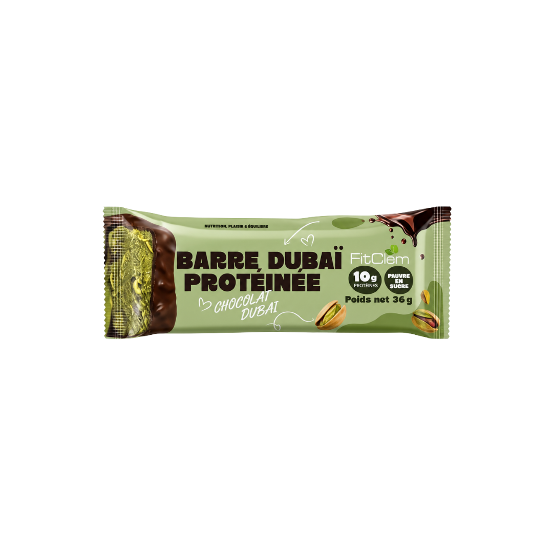 Barre Dubai Protéinée | Chocolat Dubai | 10g de protéines