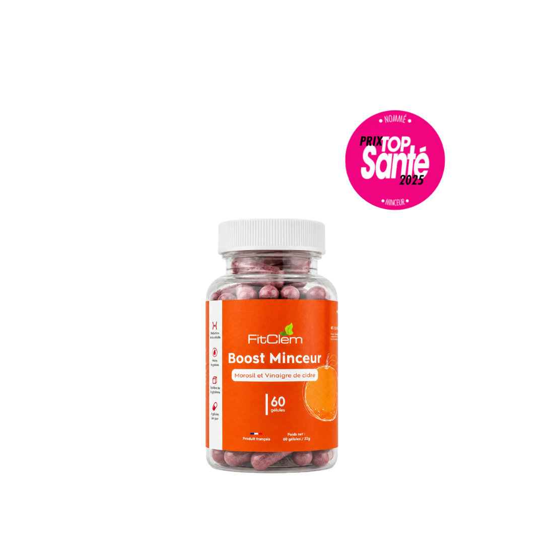 Boost Minceur FitClem au Morosil et au vinaigre de cidre, flacon de 60 gélules.