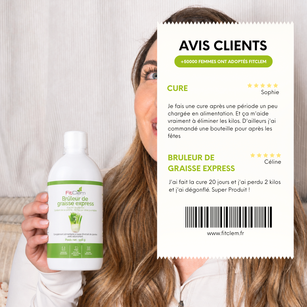 Deux avis clients sur le Brûleur de Graisse Express FitClem.