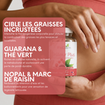 Brûleur Plus est présenté pour cibler les graisses incrustées, stimuler le métabolisme et réduire la rétention d’eau et les ballonnements.