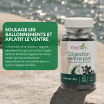 Digestion Ventre Plat est présenté pour réduire les ballonnements, favoriser le transit et soutenir l’équilibre du microbiote intestinal.