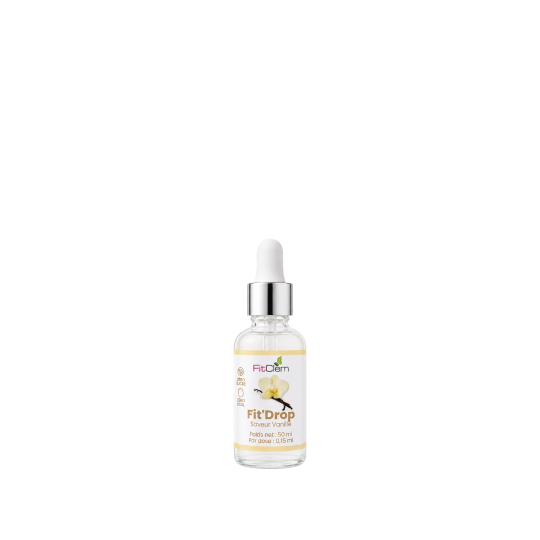 Fit'Drop Vanille | 50ml | Zéro sucre | Zéro calorie | Sucrant pour yaourt, gâteaux, eau...
