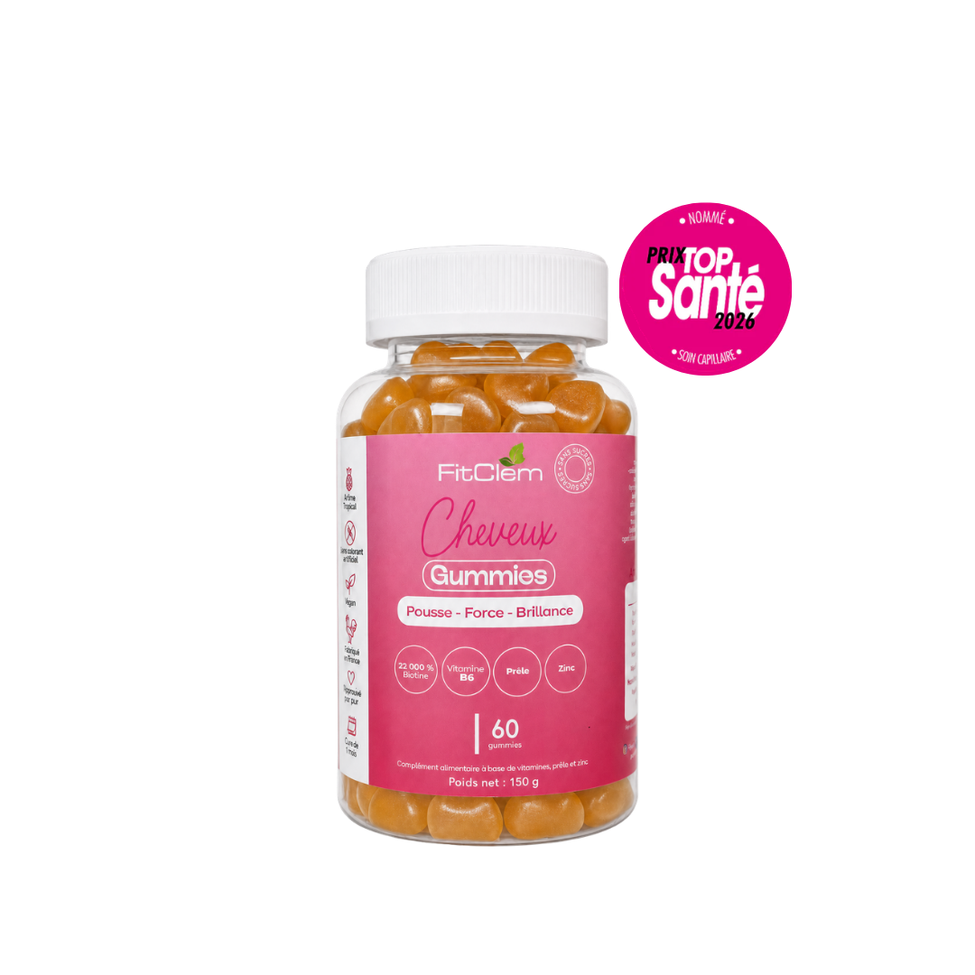 Gummies Cheveux | 22 000% AR Biotine | Brillance & Pousse