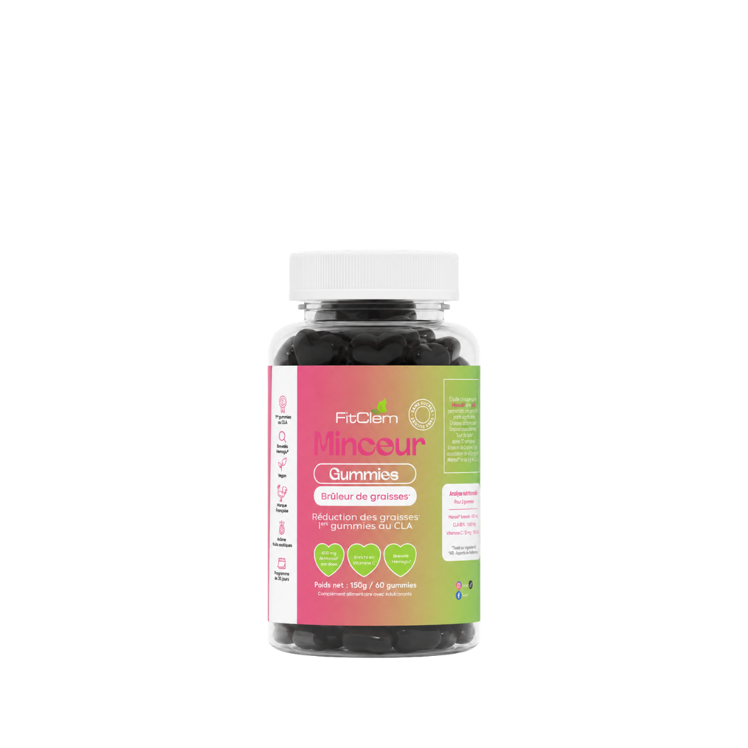 Gummies Minceur CLA + Morosil® | Les 1ers Gummies au CLA | Silhouette Affinée & Brûleur de graisse