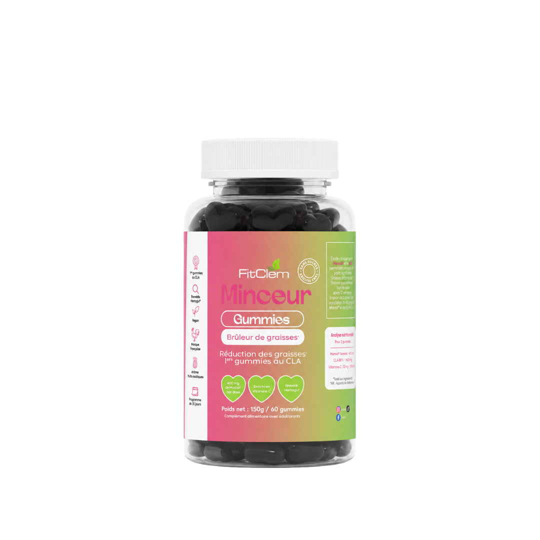 Gummies Minceur CLA + Morosil® | Les 1ers Gummies au CLA | Silhouette Affinée & Brûleur de graisse