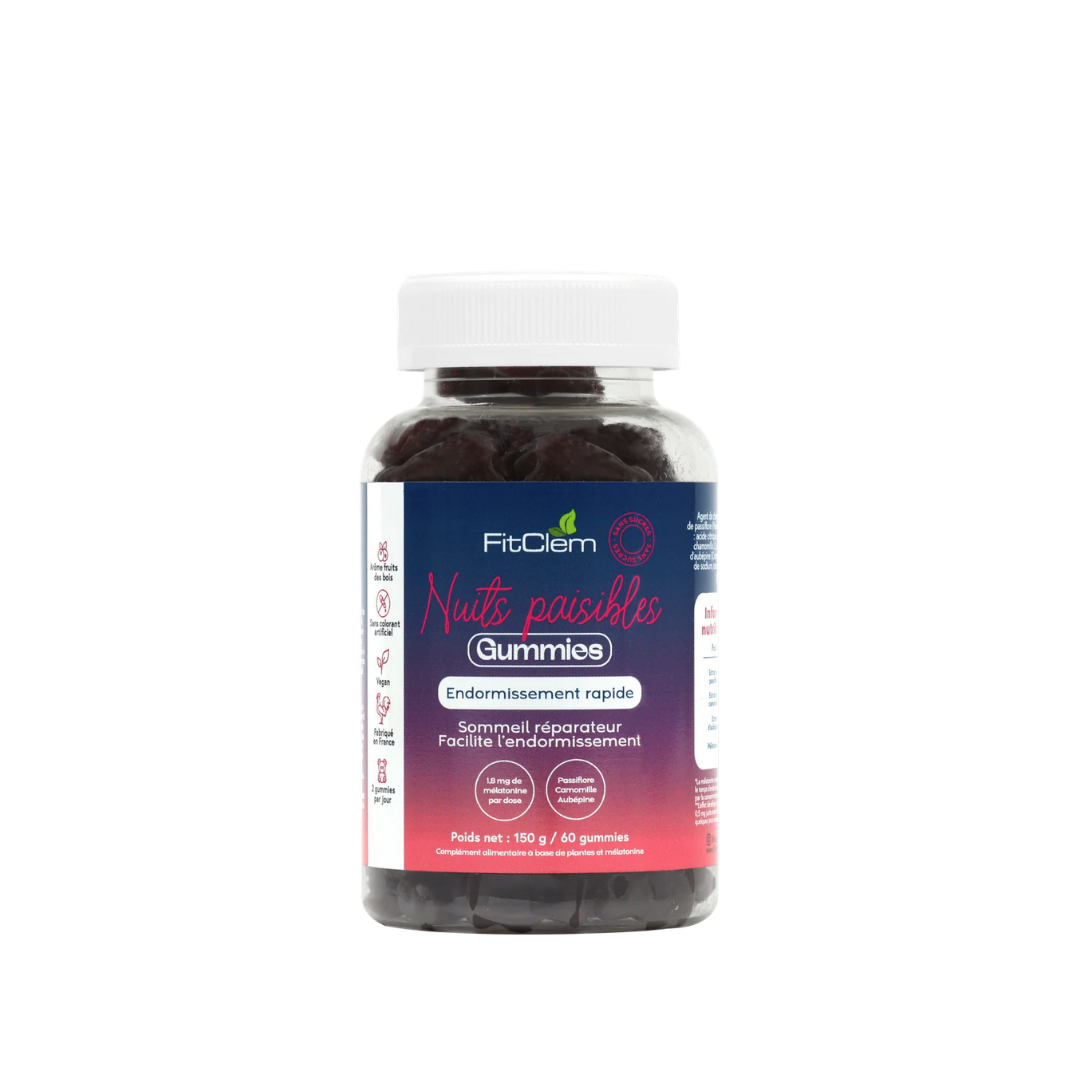 Gummies Nuits Paisibles | 1,8mg de Mélatonine
