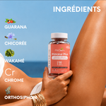 Principaux ingrédients de Minceur Plus : guarana, chicorée, wakamé, chrome et orthosiphon.