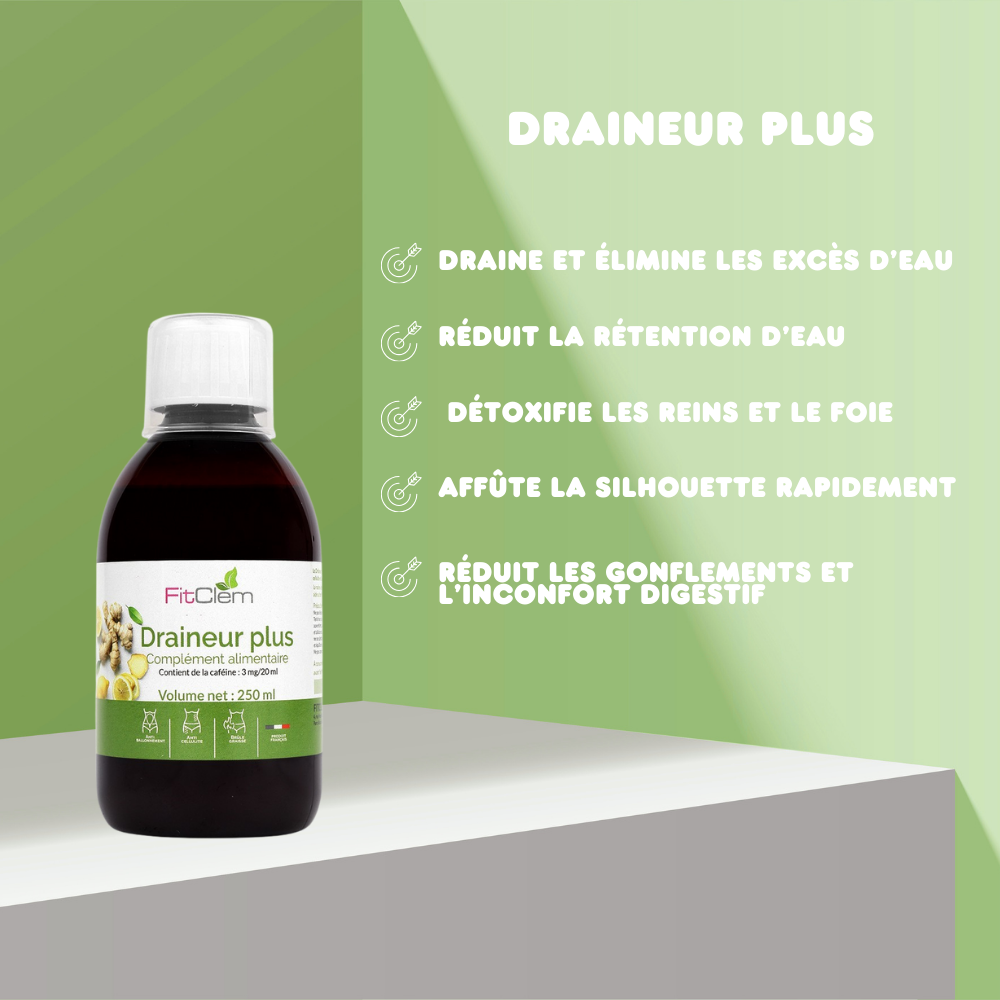 DRAINEUR PLUS - Élimination et Anti-ballonnement