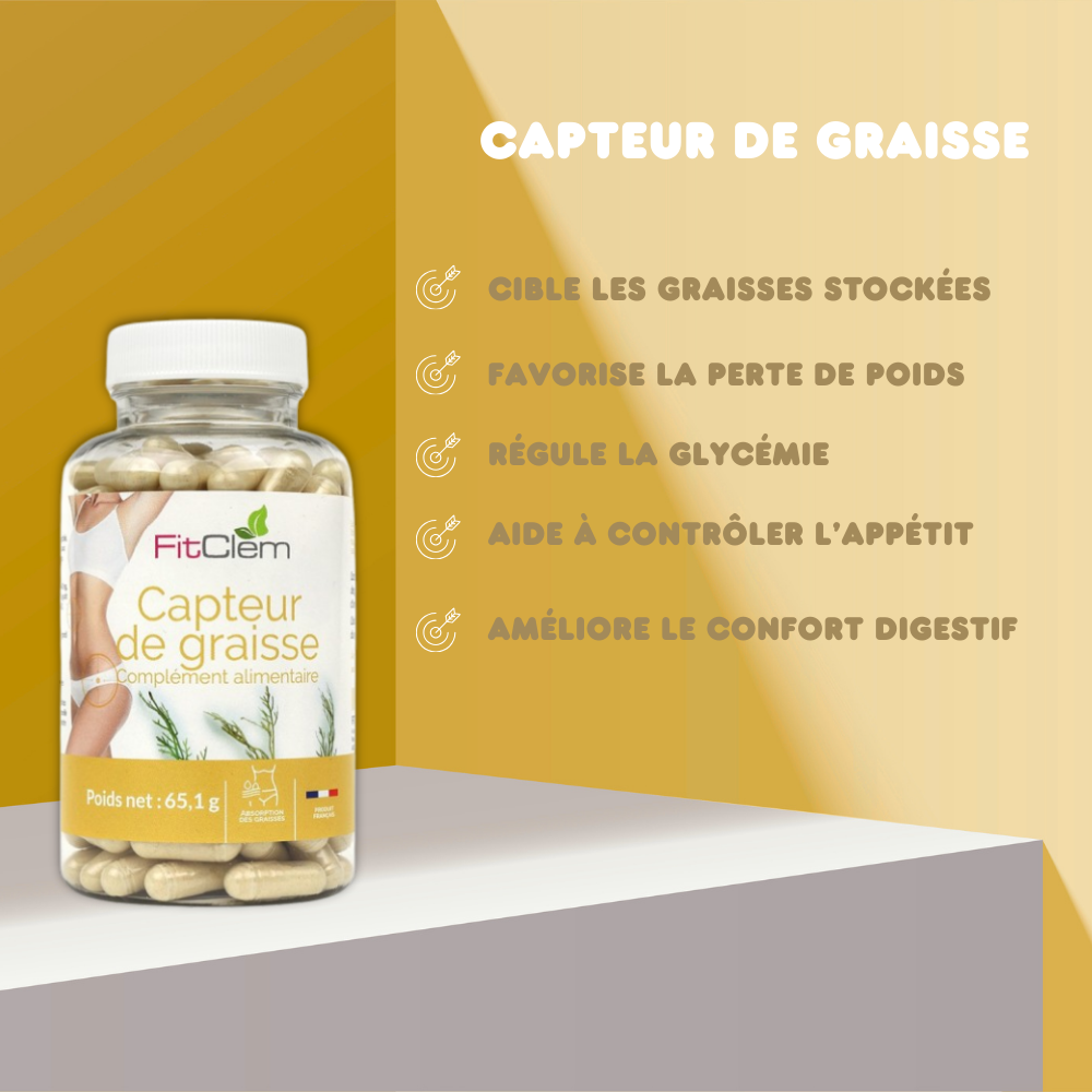 CAPTEUR DE GRAISSE - Réduit l’absorption des graisses