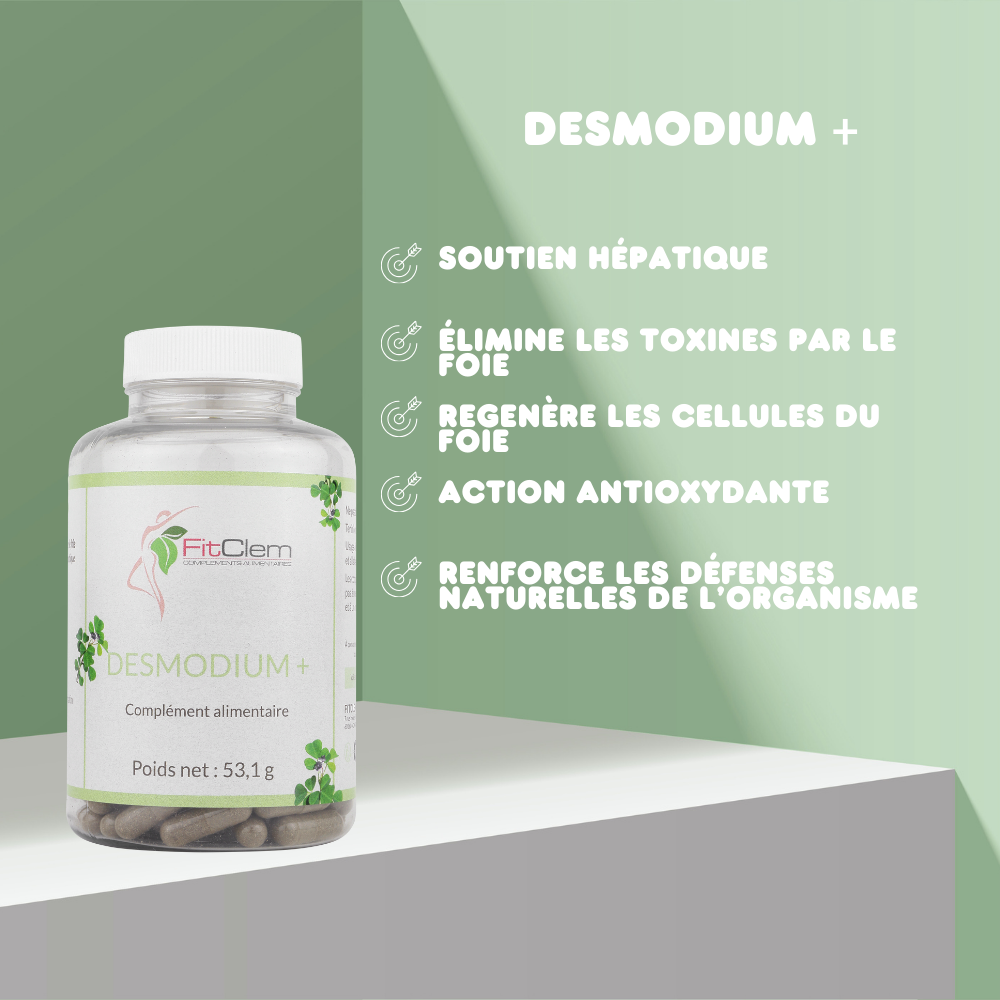 DESMODIUM + - Détox et soutien naturel du foie