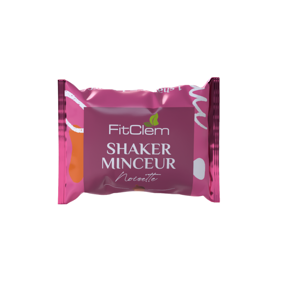 Sachet de Shaker Minceur FitClem saveur noisette, substitut de repas de 60 g.
