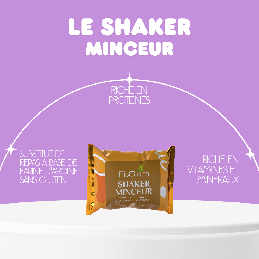 Shaker Minceur Tarte au Citron riche en protéines, fibres, vitamines et minéraux.